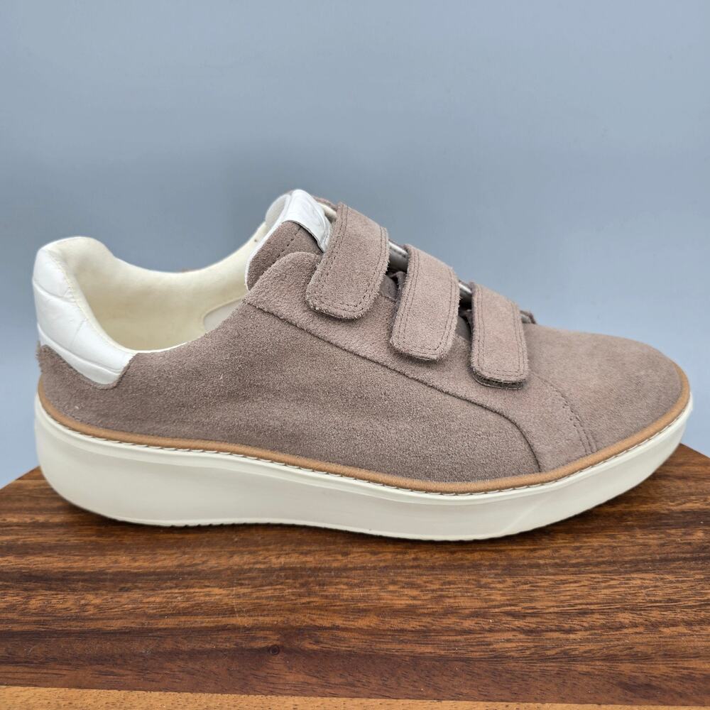 Cole Haan Grandpro Topspin Shoes Womens 9 B Taupe Suede Leather Triple Strap
